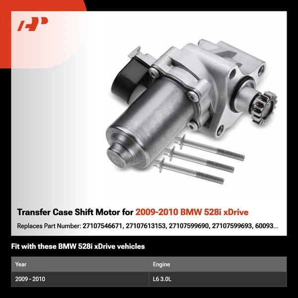 Transfer Case Shift Motor for 2009-2010 BMW 528i xDrive