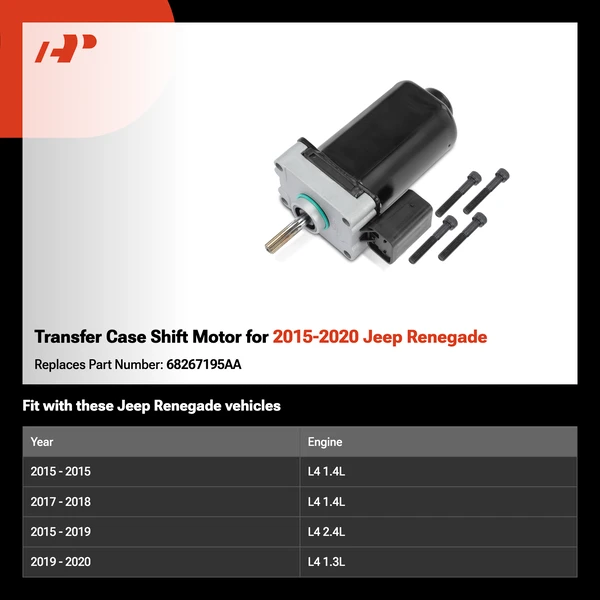 Transfer Case Shift Motor for 2015-2020 Jeep Renegade