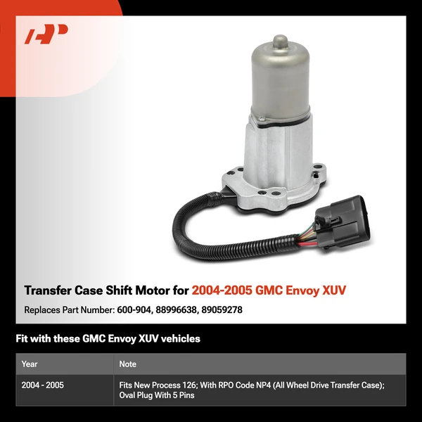 Transfer Case Shift Motor for 2004-2005 GMC Envoy XUV