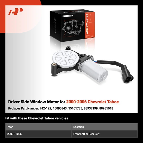 Driver Side Window Motor for 2000-2006 Chevrolet Tahoe