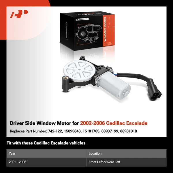 Driver Side Window Motor for 2002-2006 Cadillac Escalade