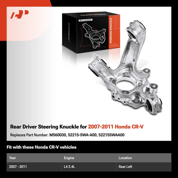 Rear Driver Steering Knuckle for 2007-2011 Honda CR-V