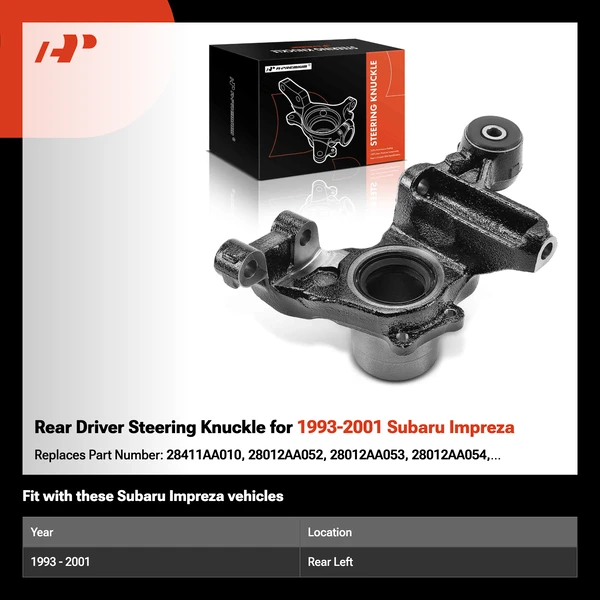 Rear Driver Steering Knuckle for 1993-2001 Subaru Impreza