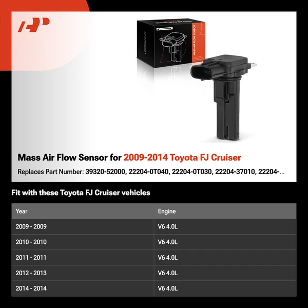 Mass Air Flow Sensor for 2009-2014 Toyota FJ Cruiser