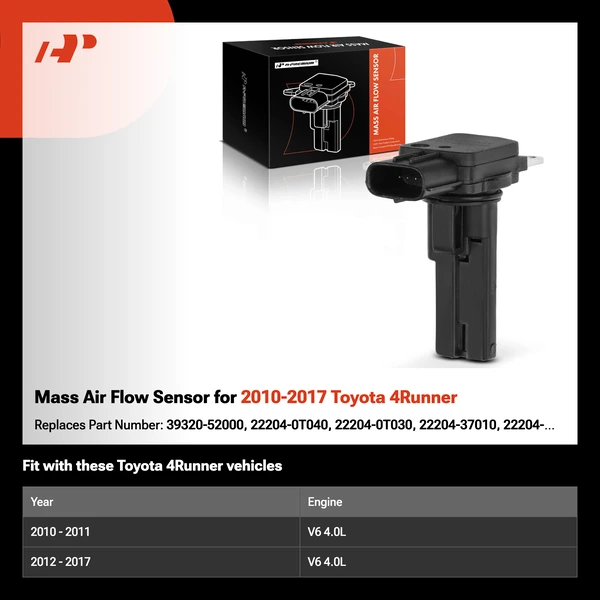 Mass Air Flow Sensor for 2010-2017 Toyota 4Runner