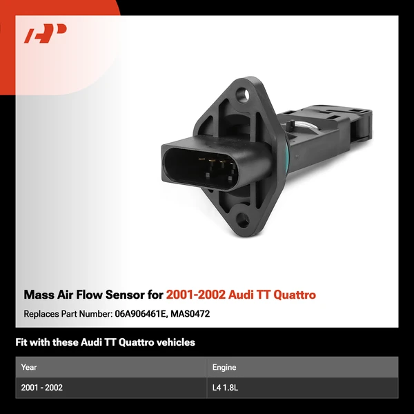 Mass Air Flow Sensor for 2001-2002 Audi TT Quattro