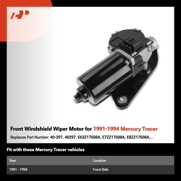 Front Windshield Wiper Motor for 1991-1994 Mercury Tracer