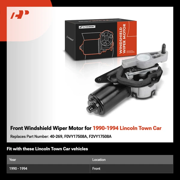 Front Windshield Wiper Motor for 1990-1994 Lincoln Town Car