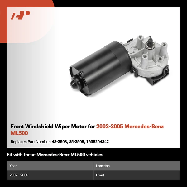 Front Windshield Wiper Motor for 2002-2005 Mercedes-Benz ML500