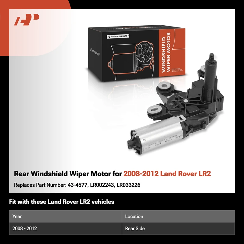 Rear Windshield Wiper Motor for 2008-2012 Land Rover LR2
