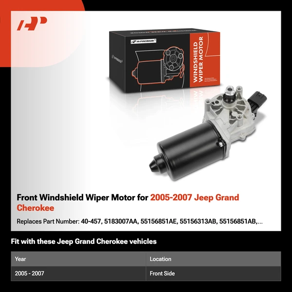 Front Windshield Wiper Motor for 2005-2007 Jeep Grand Cherokee