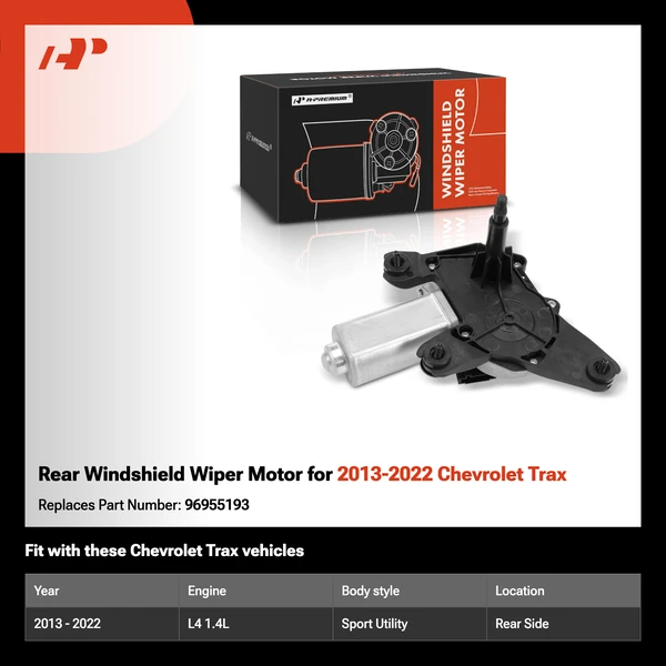 Rear Windshield Wiper Motor for 2013-2022 Chevrolet Trax