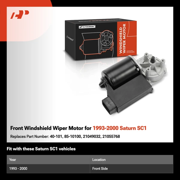 Front Windshield Wiper Motor for 1993-2000 Saturn SC1