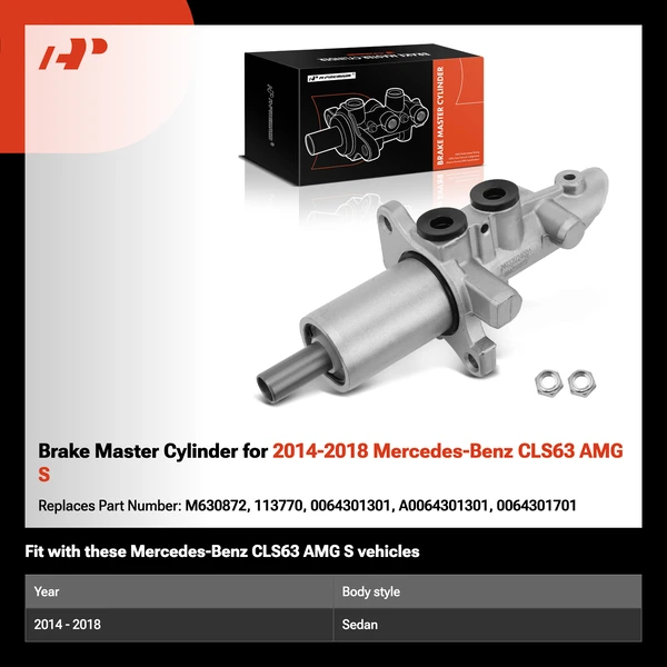 Brake Master Cylinder for 2014-2018 Mercedes-Benz CLS63 AMG S