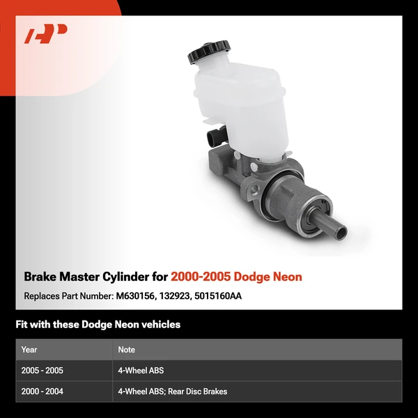 Brake Master Cylinder for 2000-2005 Dodge Neon
