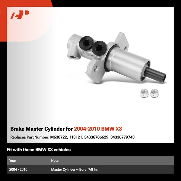 Brake Master Cylinder for 2004-2010 BMW X3