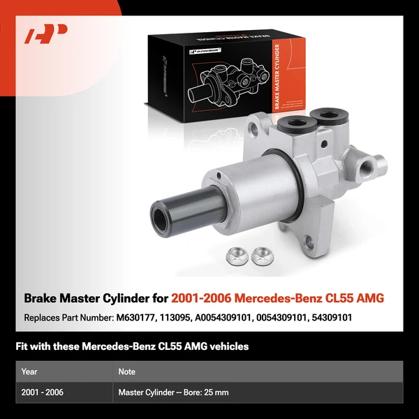 Brake Master Cylinder for 2001-2006 Mercedes-Benz CL55 AMG