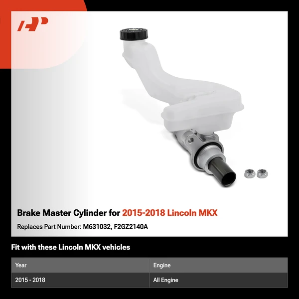 Brake Master Cylinder for 2015-2018 Lincoln MKX