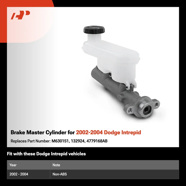 Brake Master Cylinder for 2002-2004 Dodge Intrepid