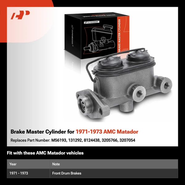 Brake Master Cylinder for 1971-1973 AMC Matador