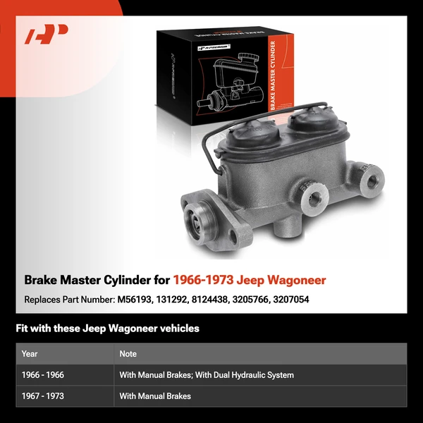 Brake Master Cylinder for 1966-1973 Jeep Wagoneer