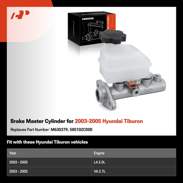 Brake Master Cylinder for 2003-2005 Hyundai Tiburon