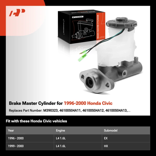 Brake Master Cylinder for 1996-2000 Honda Civic