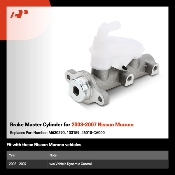 Brake Master Cylinder for 2003-2007 Nissan Murano