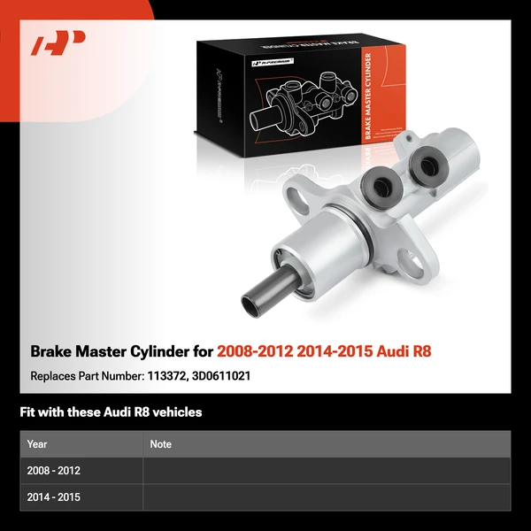 Brake Master Cylinder for 2008-2012 2014-2015 Audi R8