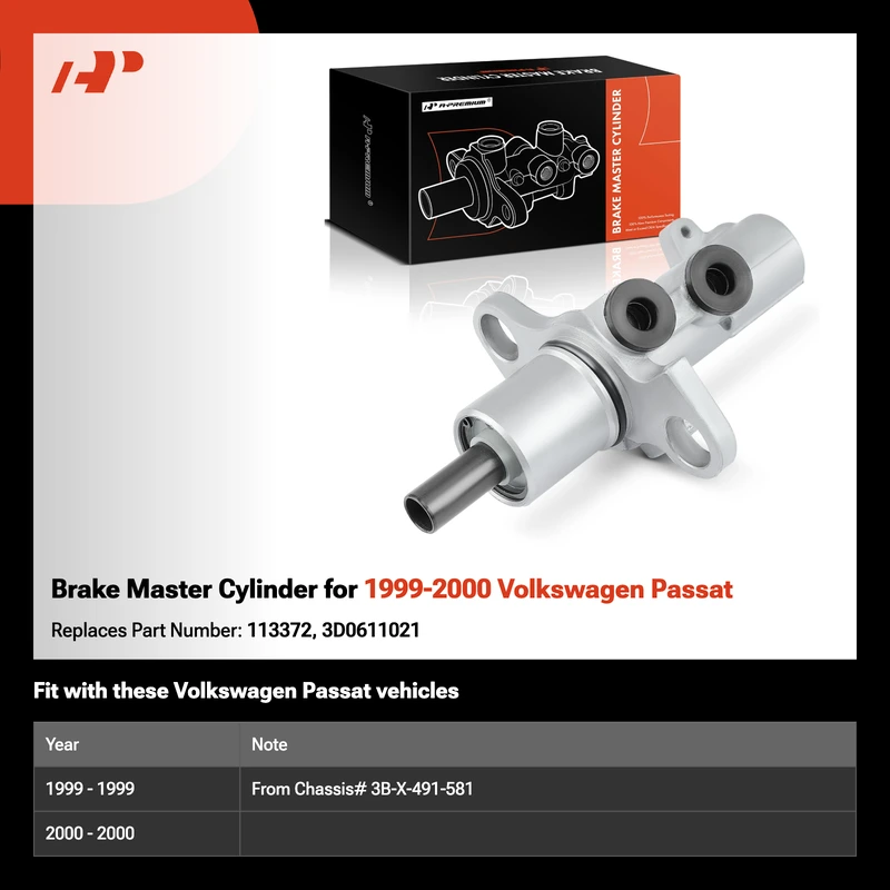 Brake Master Cylinder for 1999-2000 Volkswagen Passat
