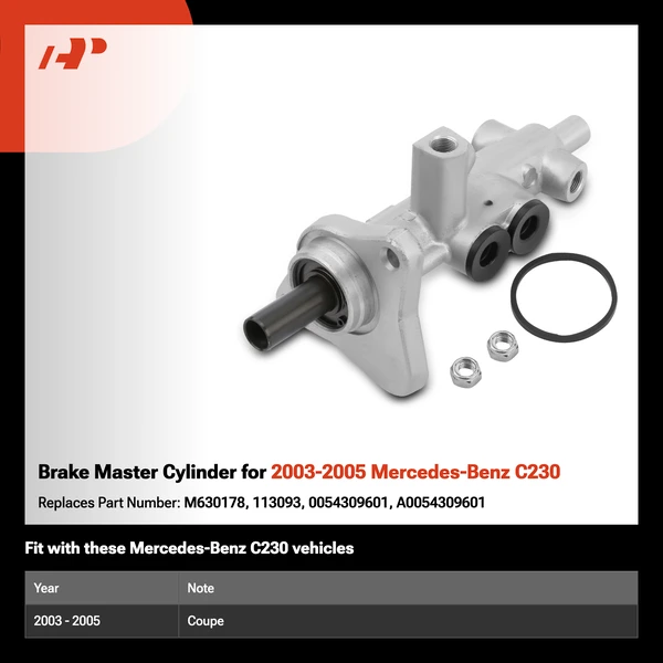 Brake Master Cylinder for 2003-2005 Mercedes-Benz C230