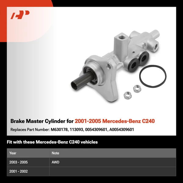 Brake Master Cylinder for 2001-2005 Mercedes-Benz C240