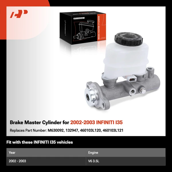 Brake Master Cylinder for 2002-2003 INFINITI I35