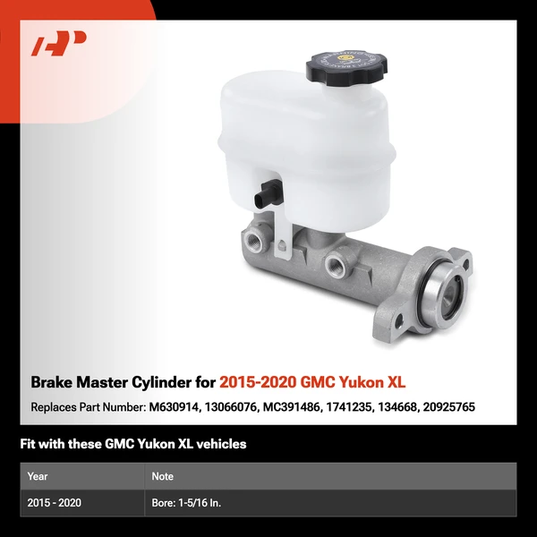 Brake Master Cylinder for 2015-2020 GMC Yukon XL