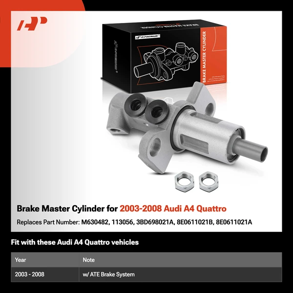Brake Master Cylinder for 2003-2008 Audi A4 Quattro