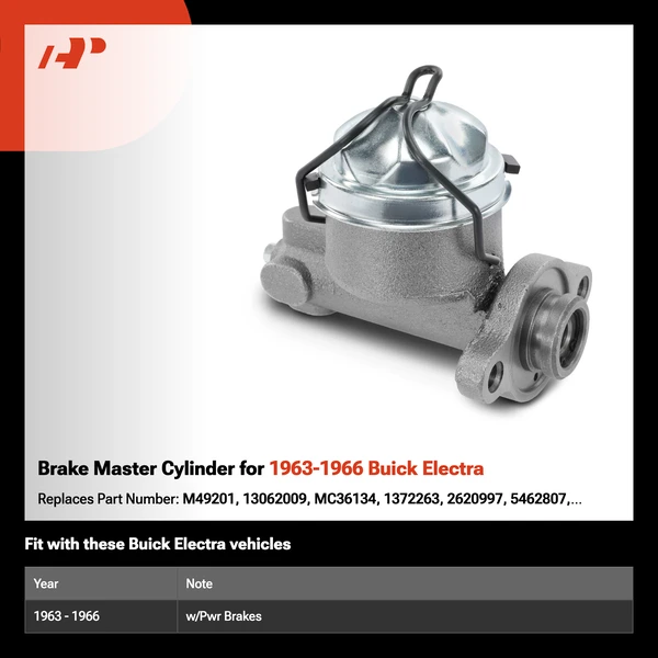 Brake Master Cylinder for 1963-1966 Buick Electra