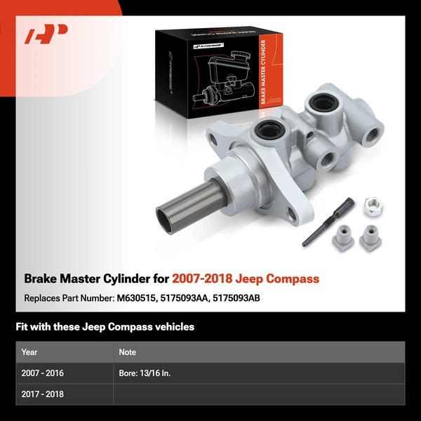 Brake Master Cylinder for 2007-2018 Jeep Compass
