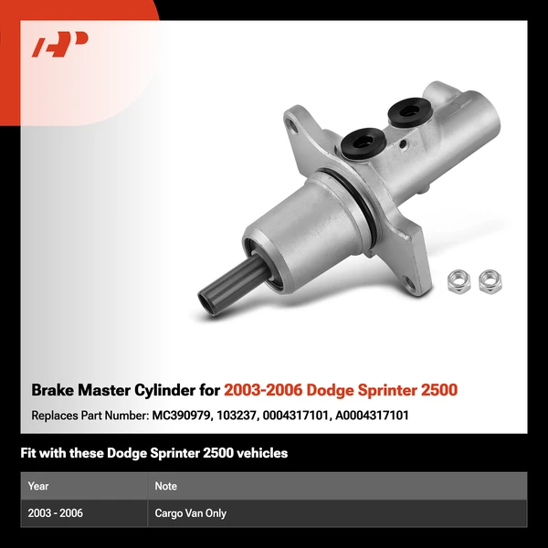 Brake Master Cylinder for 2003-2006 Dodge Sprinter 2500