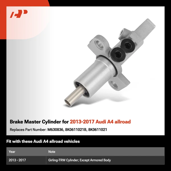 Brake Master Cylinder for 2013-2017 Audi A4 allroad