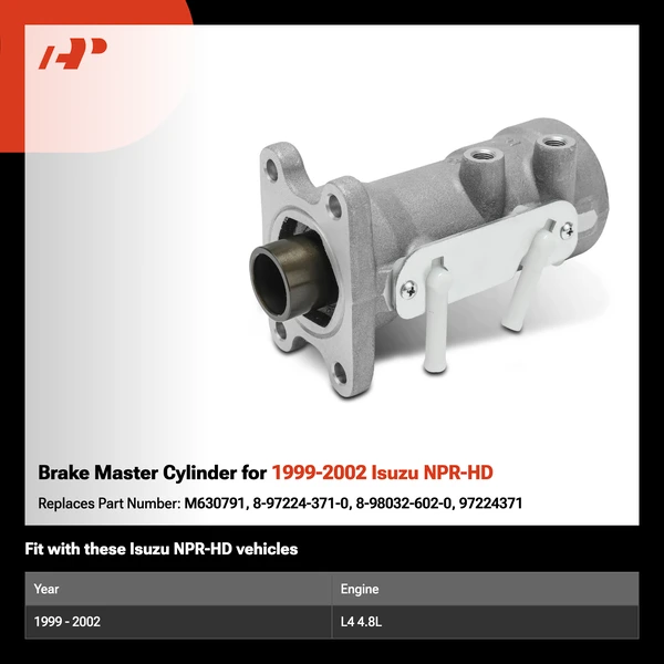 Brake Master Cylinder for 1999-2002 Isuzu NPR-HD