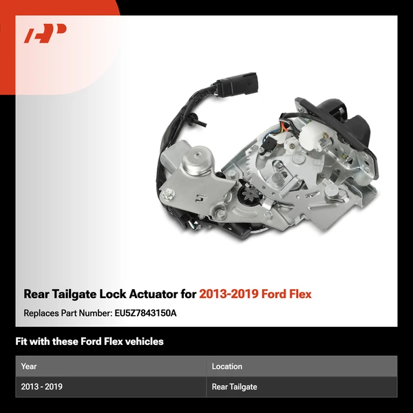 Rear Tailgate Lock Actuator for 2013-2019 Ford Flex