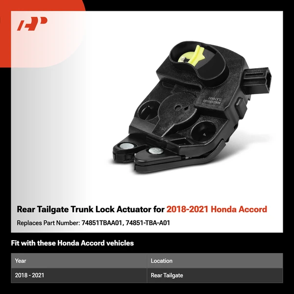 Rear Tailgate Trunk Lock Actuator for 2018-2021 Honda Accord