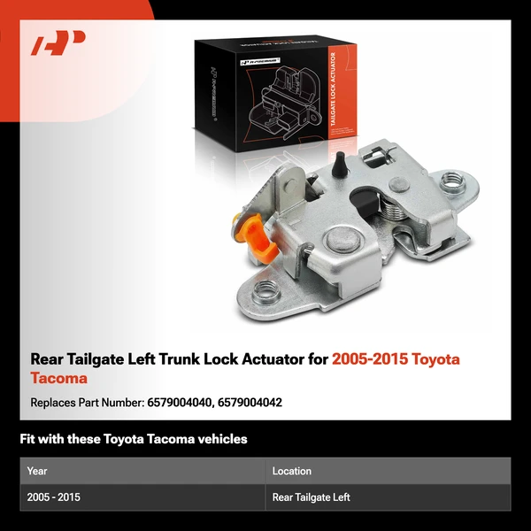 Rear Tailgate Left Trunk Lock Actuator for 2005-2015 Toyota Tacoma