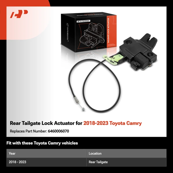 Rear Tailgate Lock Actuator for 2018-2023 Toyota Camry