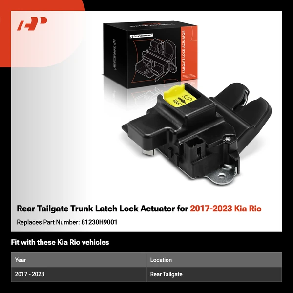 Rear Tailgate Trunk Latch Lock Actuator for 2017-2023 Kia Rio
