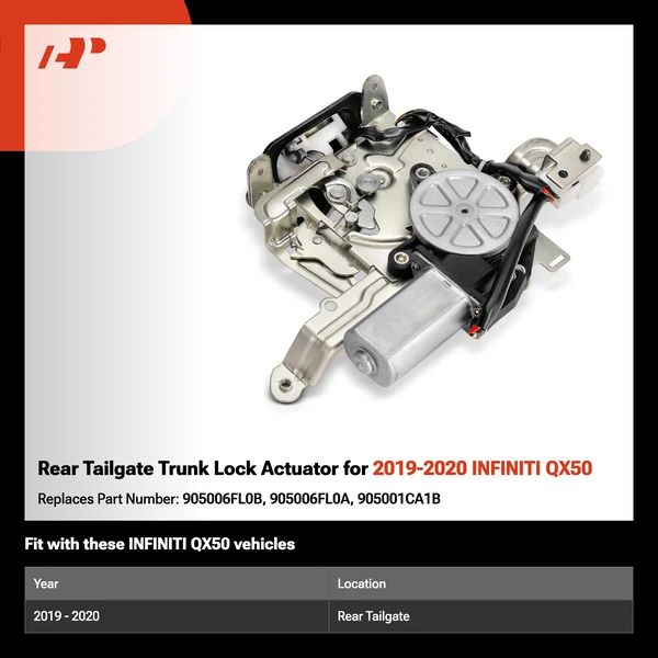 Rear Tailgate Trunk Lock Actuator for 2019-2020 INFINITI QX50