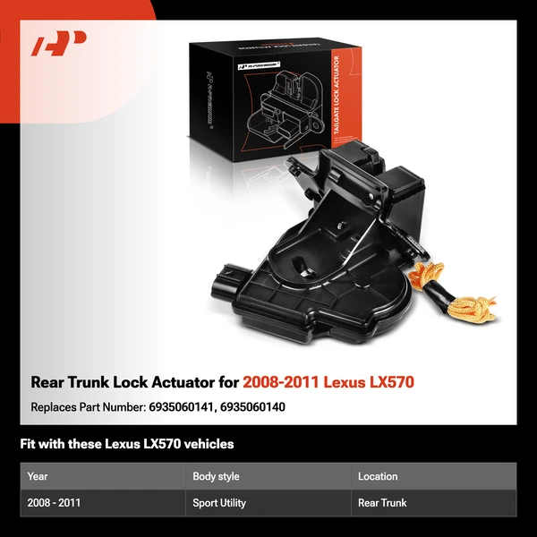 Rear Trunk Lock Actuator for 2008-2011 Lexus LX570