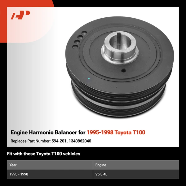 Engine Harmonic Balancer for 1995-1998 Toyota T100