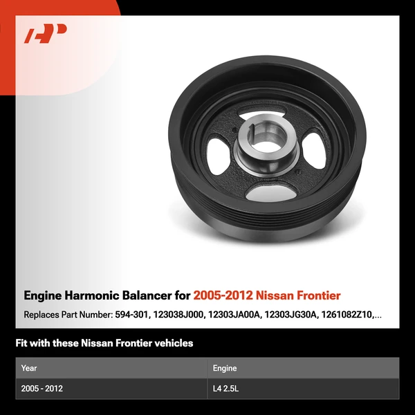 Engine Harmonic Balancer for 2005-2012 Nissan Frontier