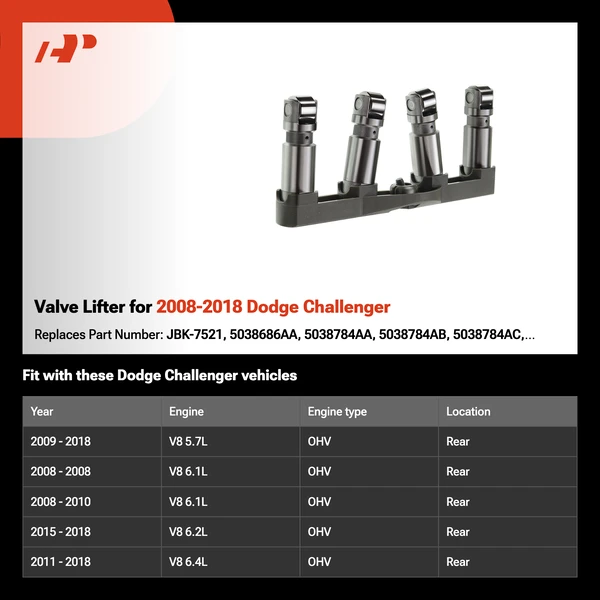 Valve Lifter for 2008-2018 Dodge Challenger